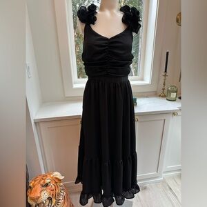 Petal & Pup Black Dress